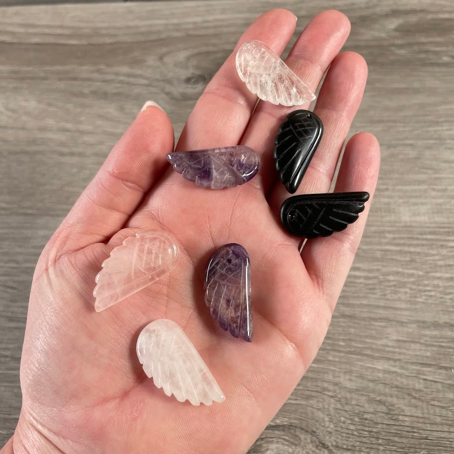 wholesale gemstone beads angel wings