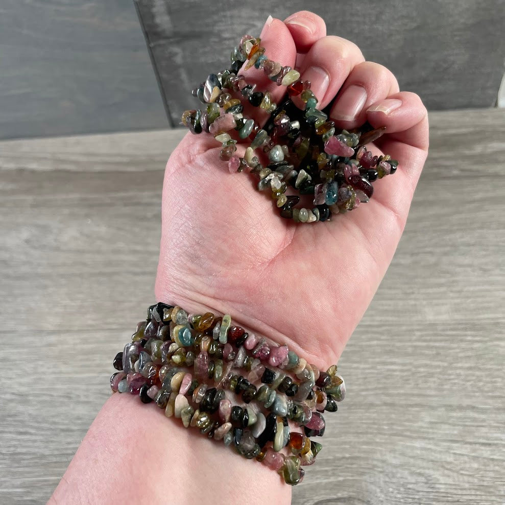 Gemstone Chip Bracelets – Premium Stones Crystal Jewelry