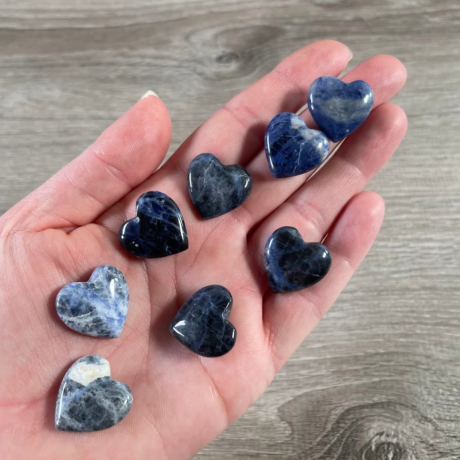 sodalite hearts sold in bulk for wholesale resale