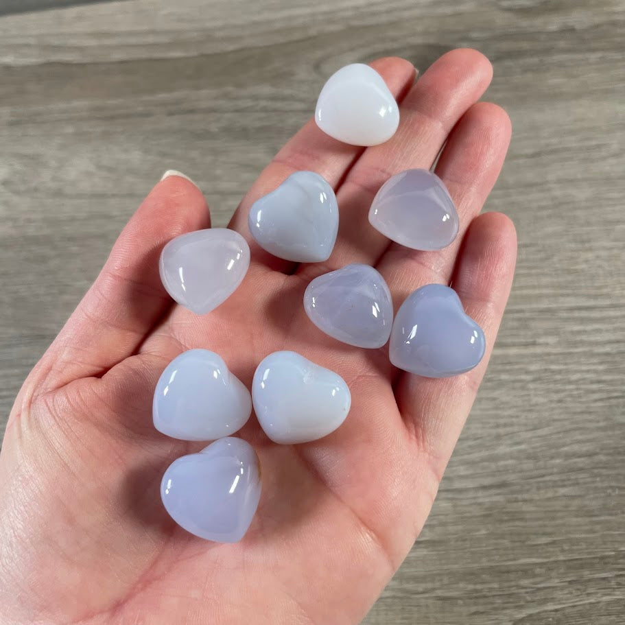 chalcedony wholesale crystal hearts