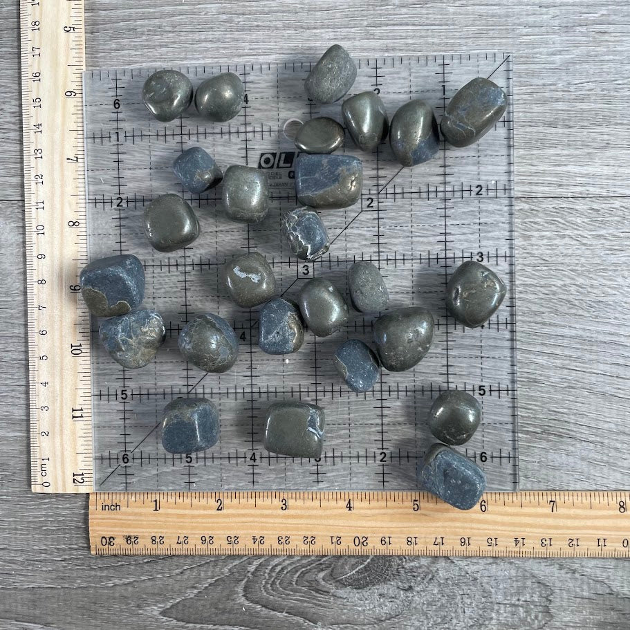 polished Pyrite stones tumbled and for bulk wholesale 