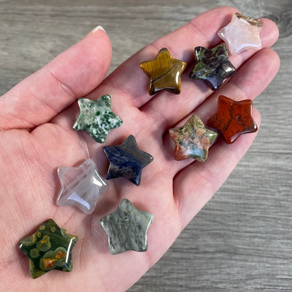healing crystal star shapes small size bulk orders