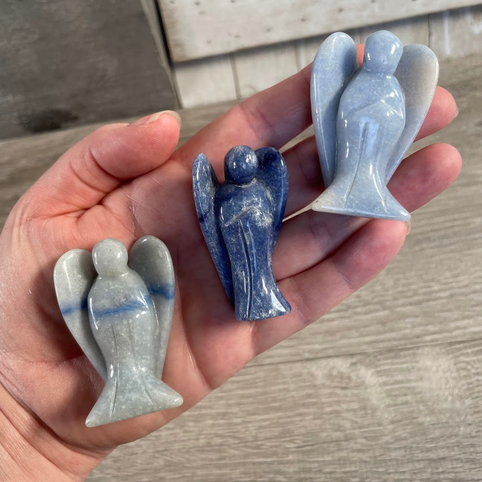 Gemstone Angel Figurine Medium - Gift Shops & Crystal Shops
