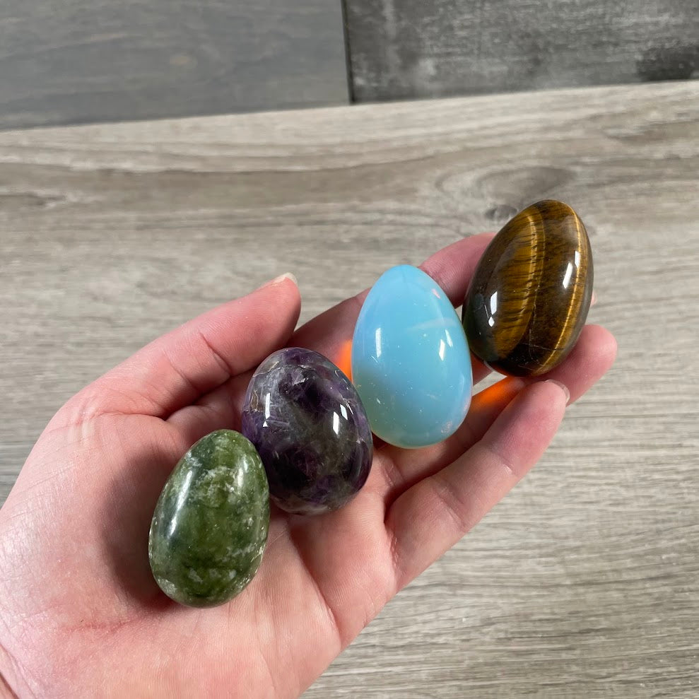  medium crystal eggs polished gemstones bulk wholesale