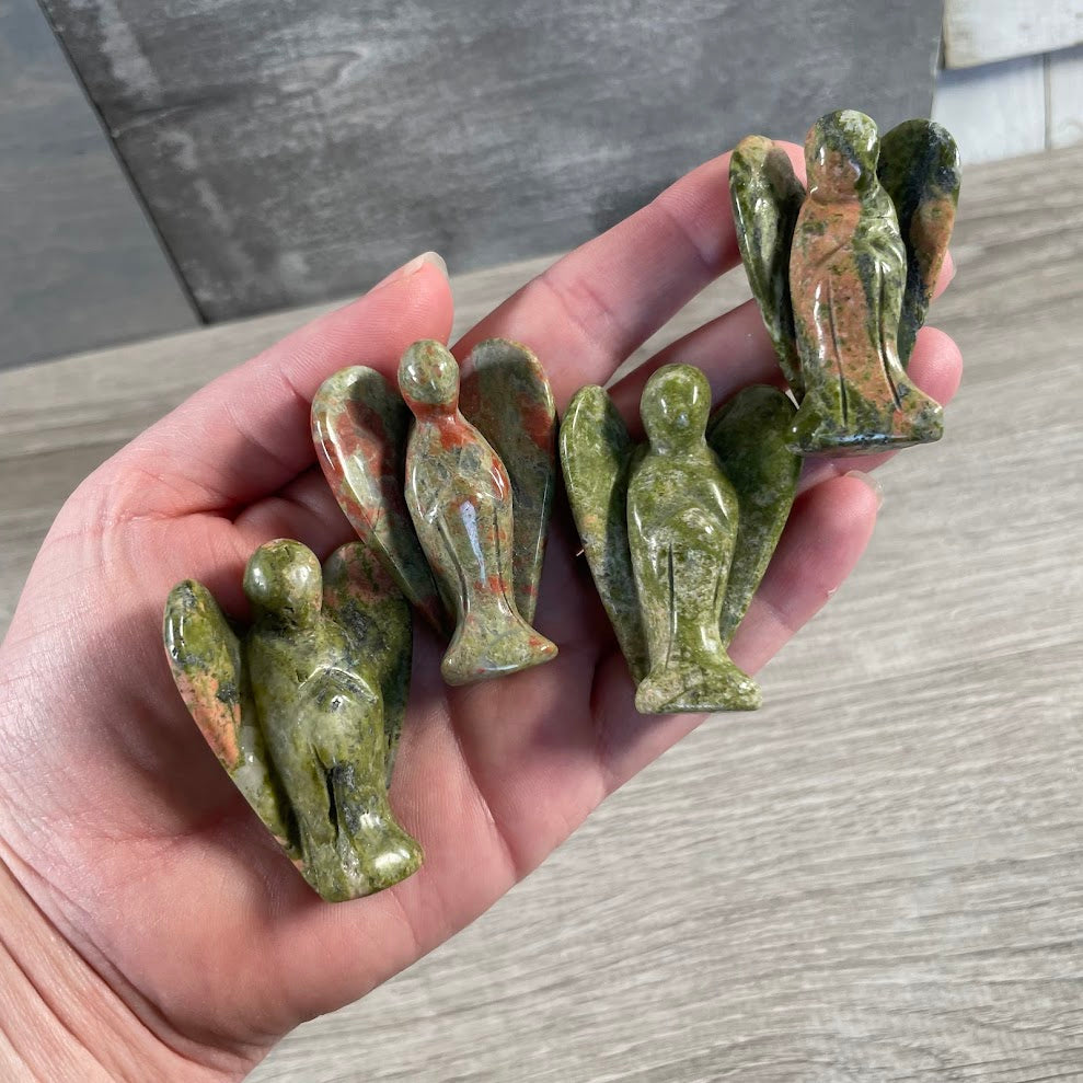 Gemstone Angel Figurine Medium - Gift Shops & Crystal Shops