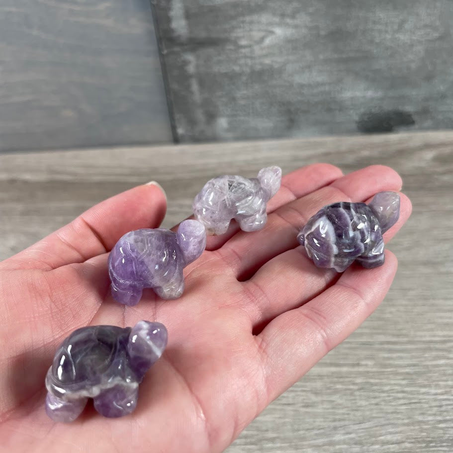 amethyst wholesale mini crystal turtle figurines for retailers