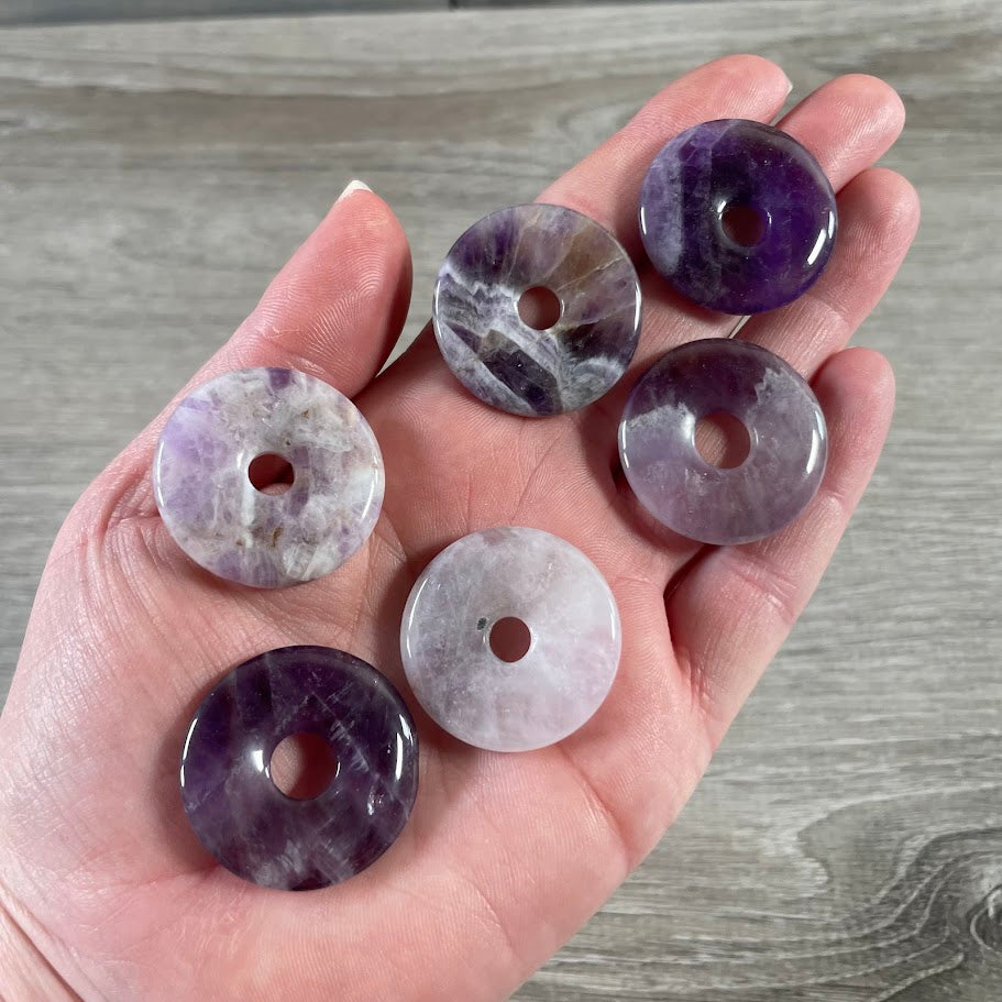 amethyst pi stone donut pendant wholesale supplier