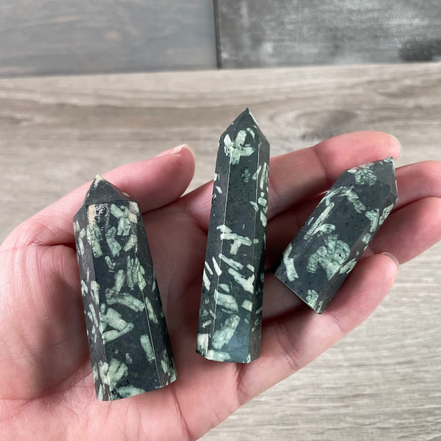 Gemstone Obelisk 1-2 oz | Small Crystal Tower, Grids & Decor