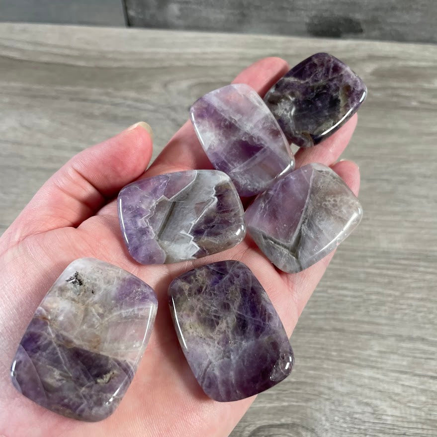 Gemstone Rectangle Worry Stones – Calming Crystals