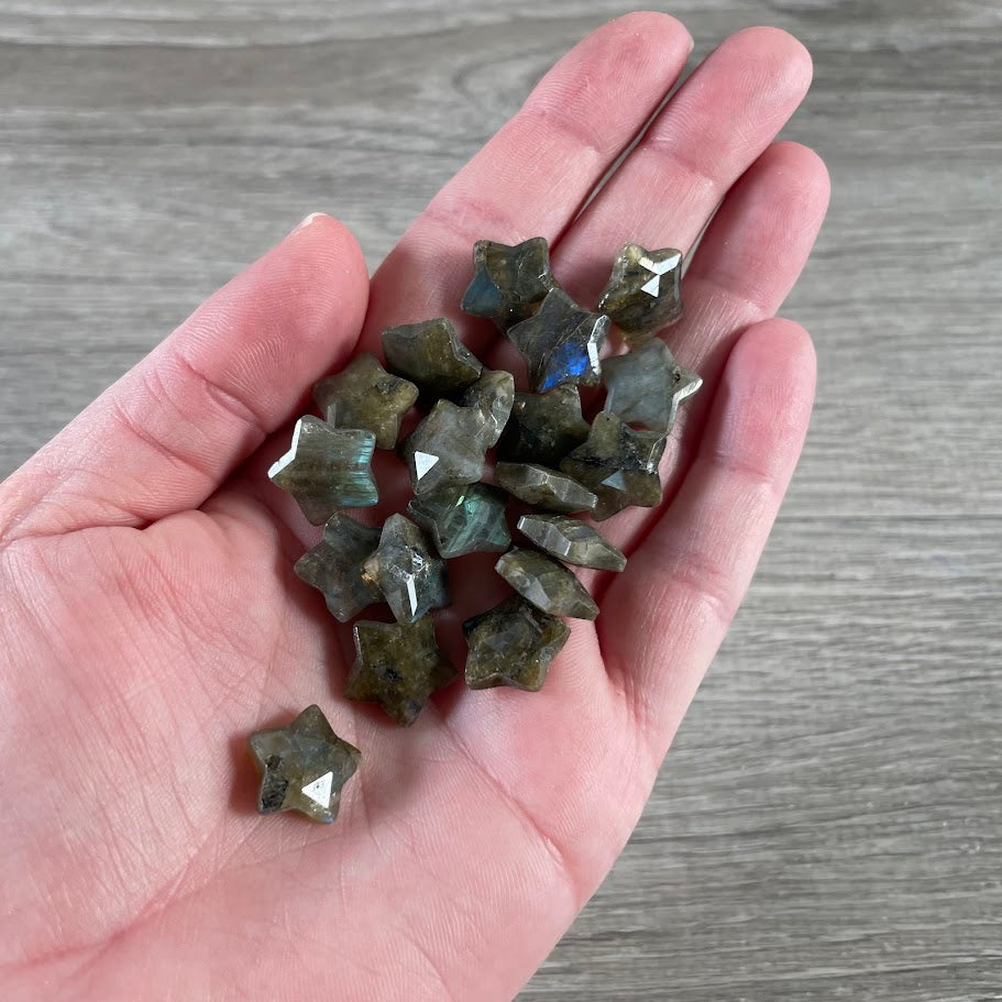 Labradorite Wholesale celestial gemstone star beads.