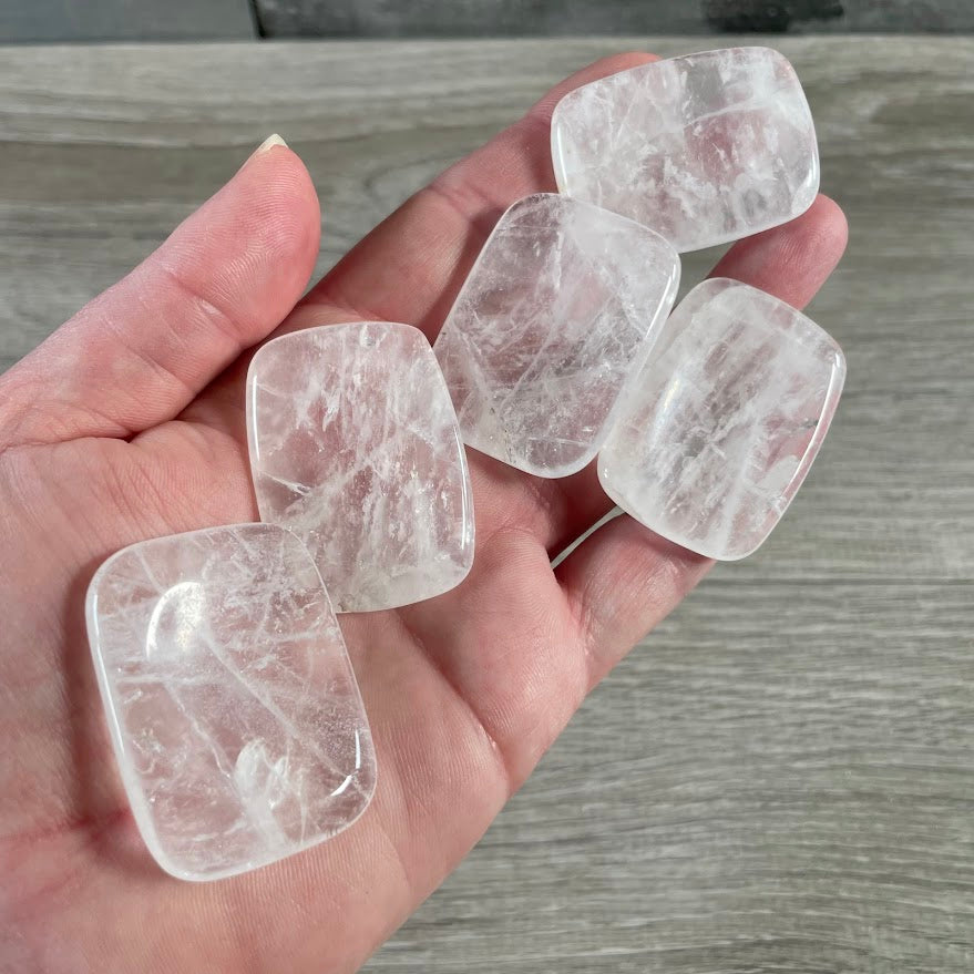 Gemstone Rectangle Worry Stones – Calming Crystals