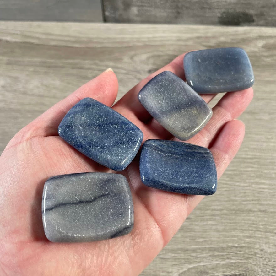 Gemstone Rectangle Worry Stones – Calming Crystals