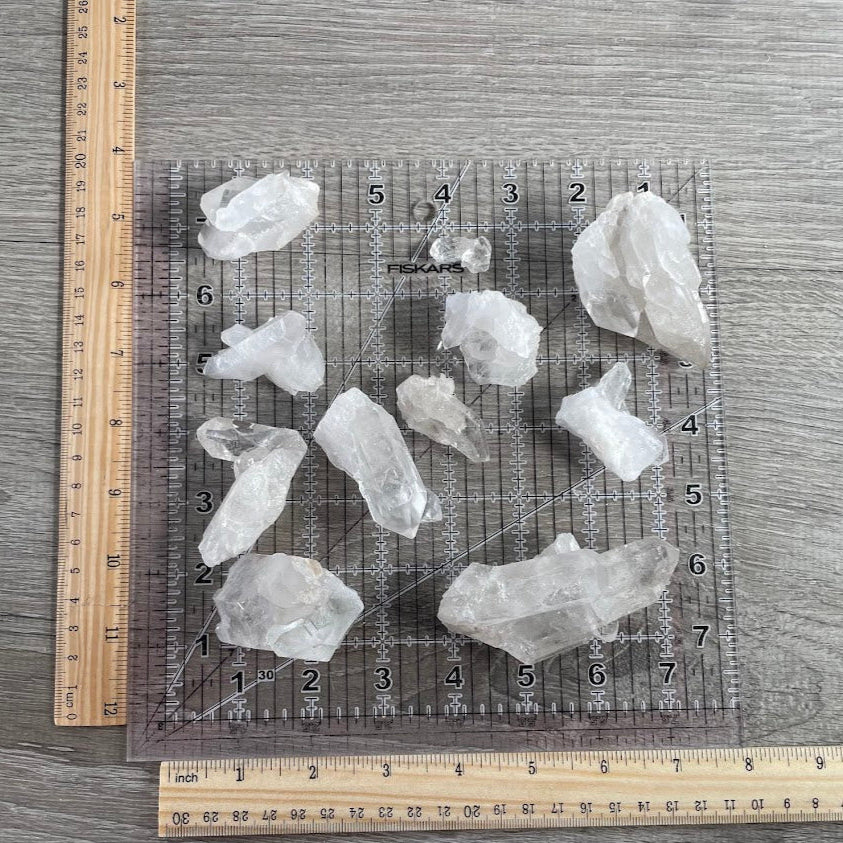 Clear Quartz Points & Clusters Bulk Wholesale – 1LB Lots