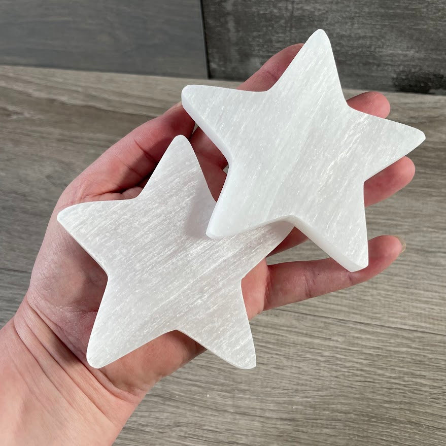 Selenite Charging Plates for Crystals – Polished Energy Cleansing Slabs