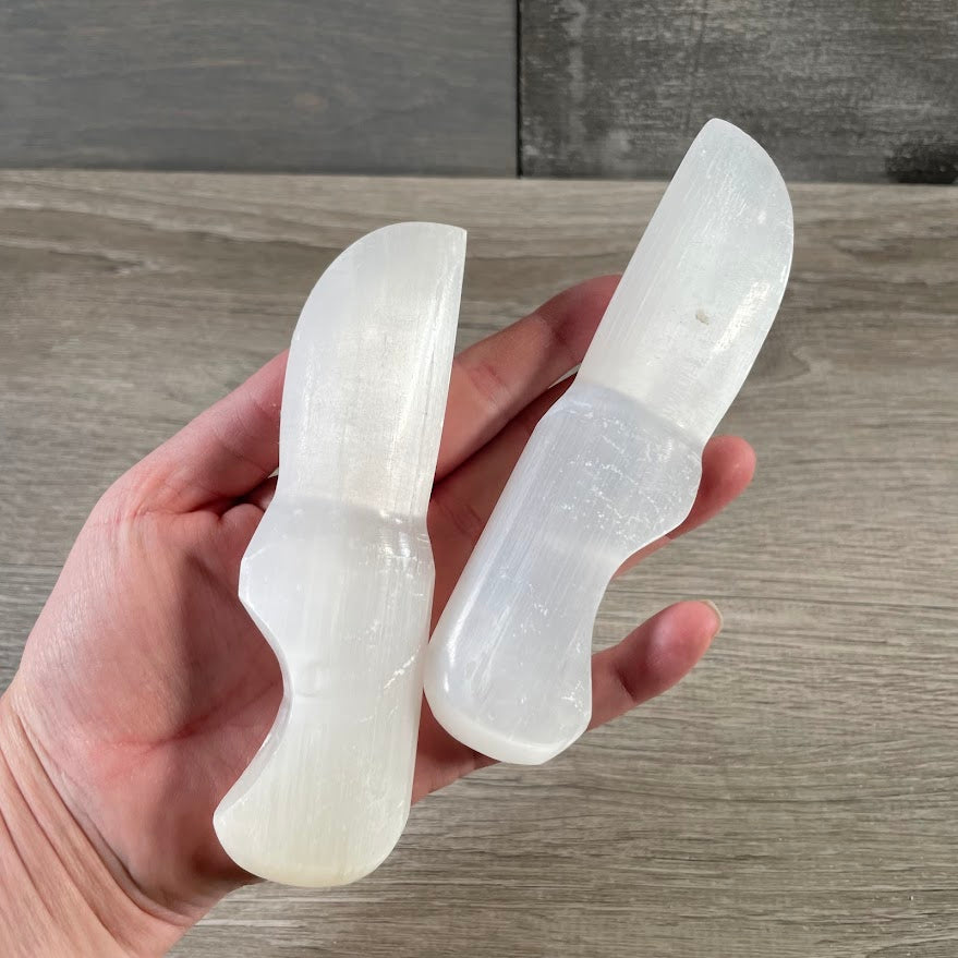 Selenite Polished Wands and Athame Blades – Assorted Styles Metaphysical Shops