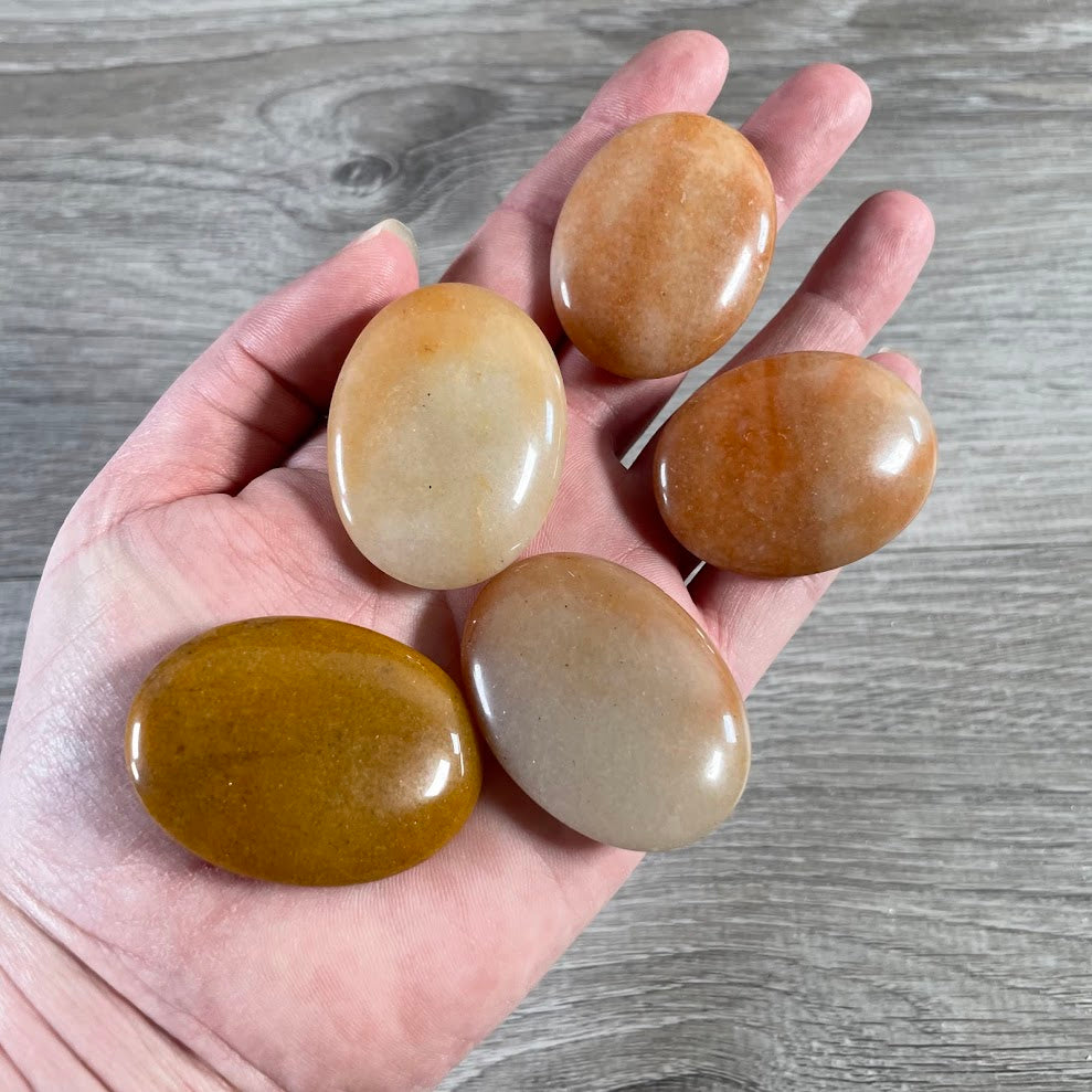 Gemstone Palm Stones 45mm – Bulk Crystal Supplies