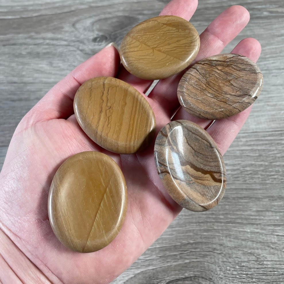 Oval Gemstone Worry Stones – Bulk Polished Pocket Crystals