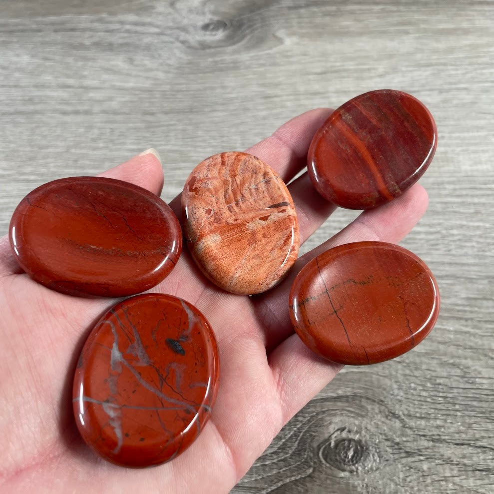 Oval Gemstone Worry Stones – Bulk Polished Pocket Crystals