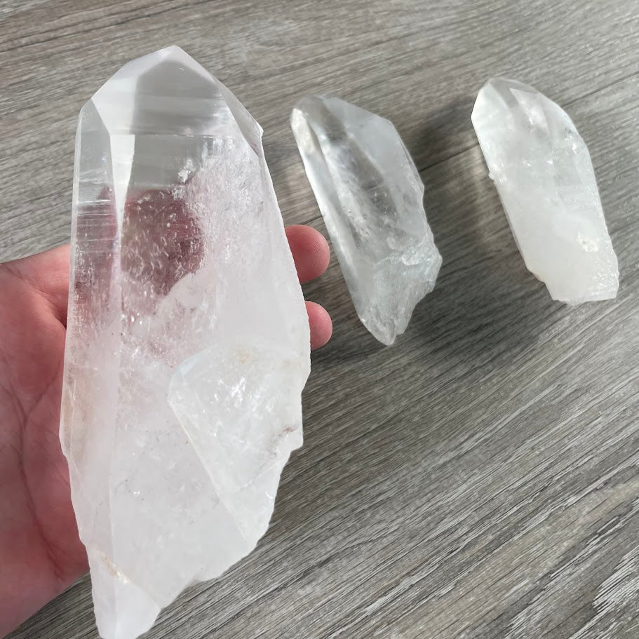 large natural lemurian crystals