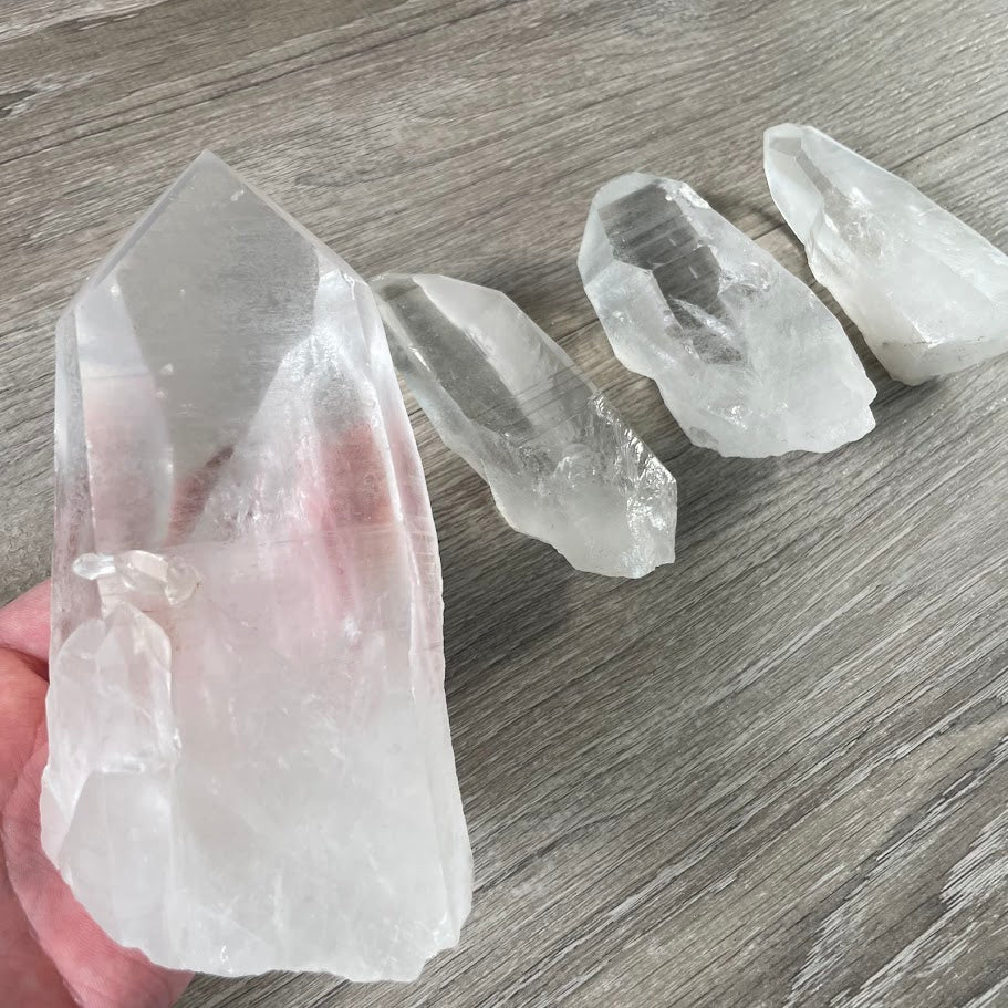 Raw Lemurian Quartz Crystal Points Wholesale  – Bulk Lots