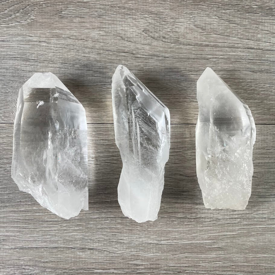 Raw Lemurian Quartz Crystal Points Wholesale  – Bulk Lots