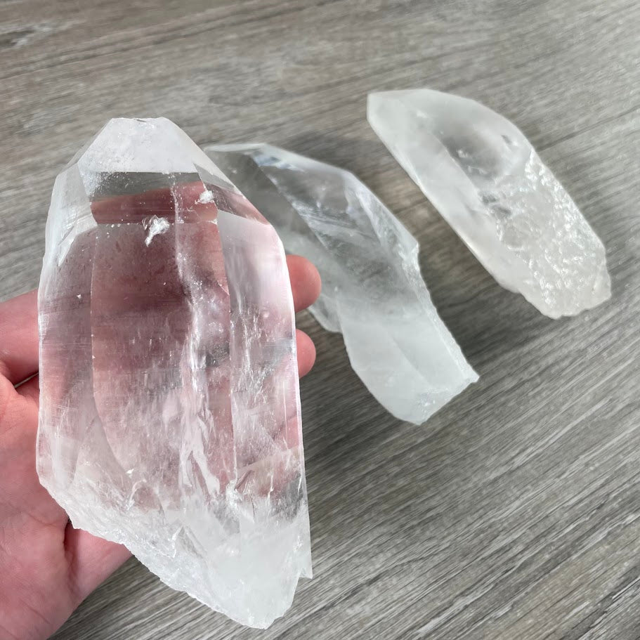 Raw Lemurian Quartz Crystal Points Wholesale  – Bulk Lots