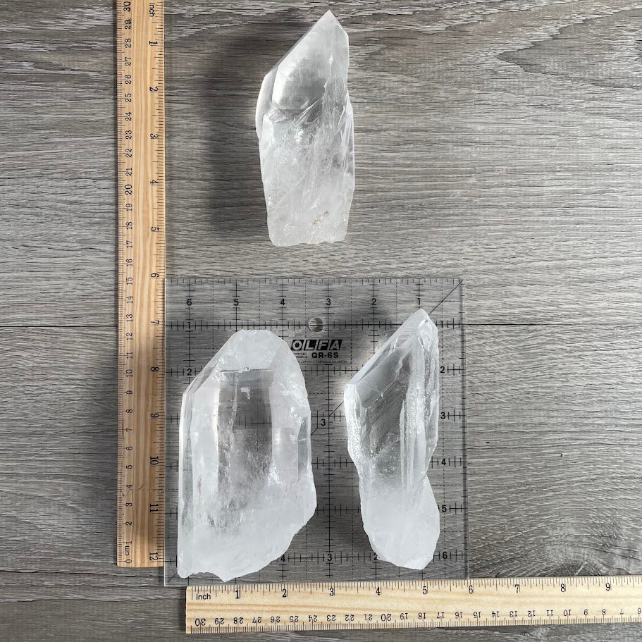 Raw Lemurian Quartz Crystal Points Wholesale  – Bulk Lots