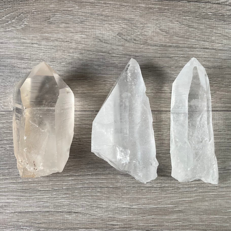 Raw Lemurian Quartz Crystal Points Wholesale  – Bulk Lots