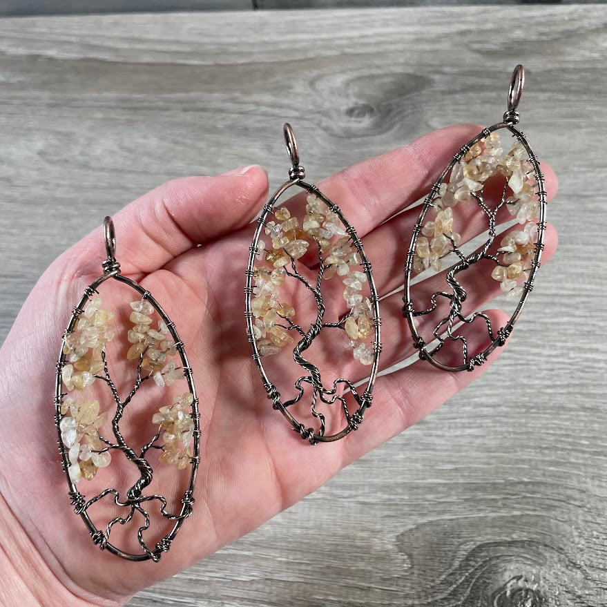 citrine tree of life jewelry for metaphysical shops