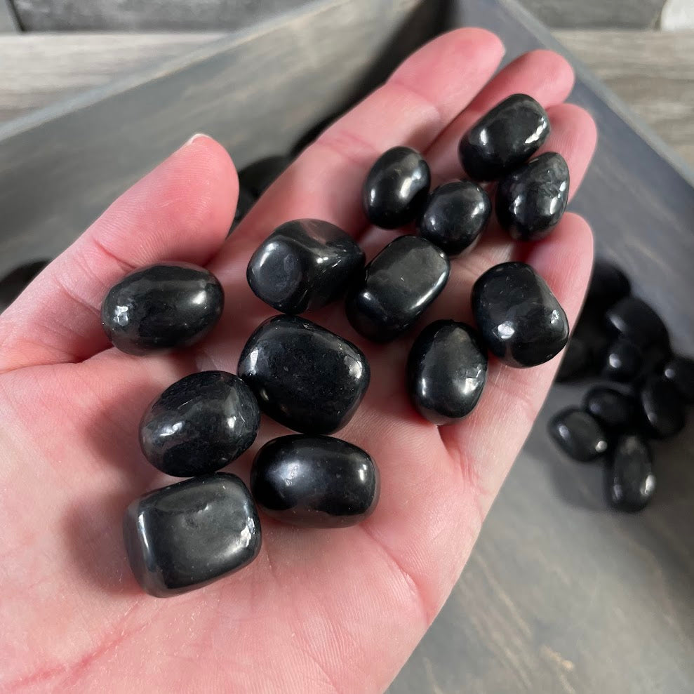 natural shungite polished stones by the pound