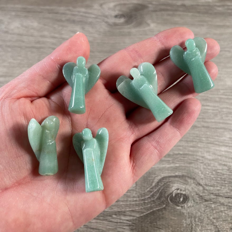 aventurine crystal angels for gift shops wholesale