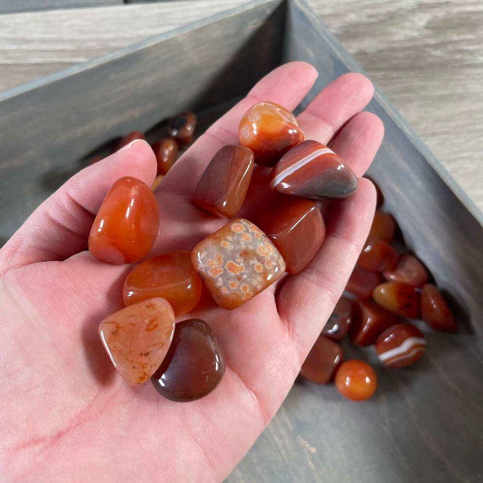 red agate tumbled stones polished bulk