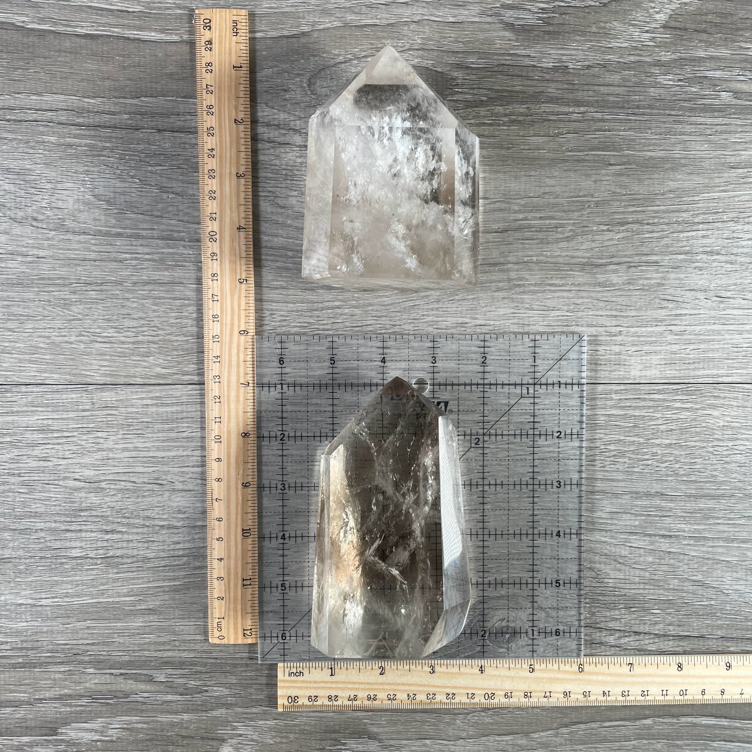 smoky quartz retail ready crystal towers bulk