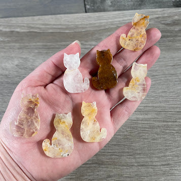 bulk gemstone cat carvings for retailers