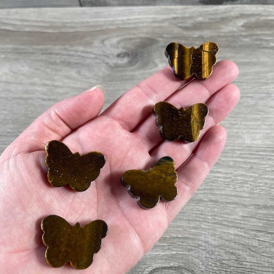 wholesale butterfly crystal figurine for retailers tiger eye 