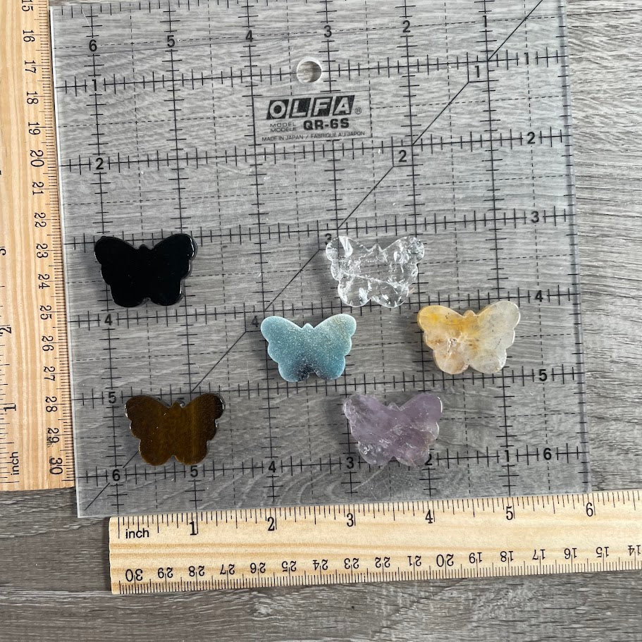 flat butterfly small crystal figurine wholesale