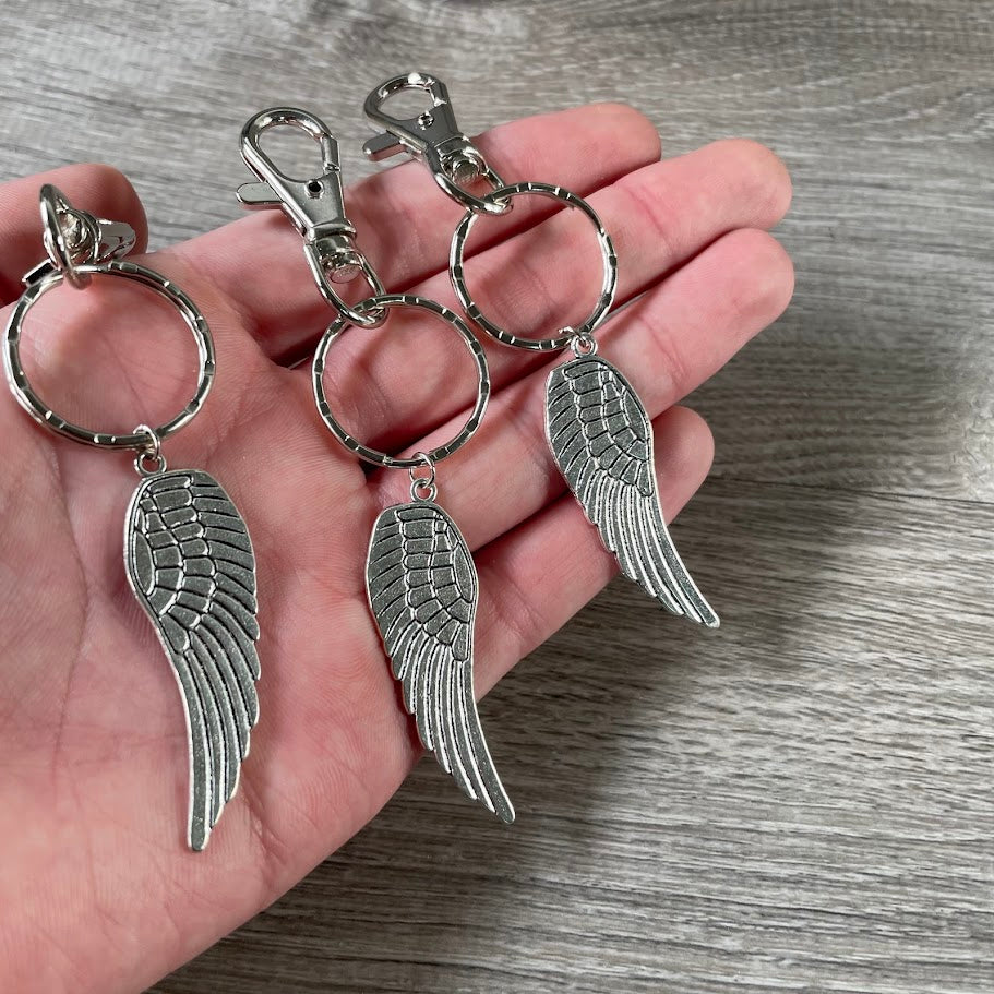 Angel wing keychain, ideal for resale