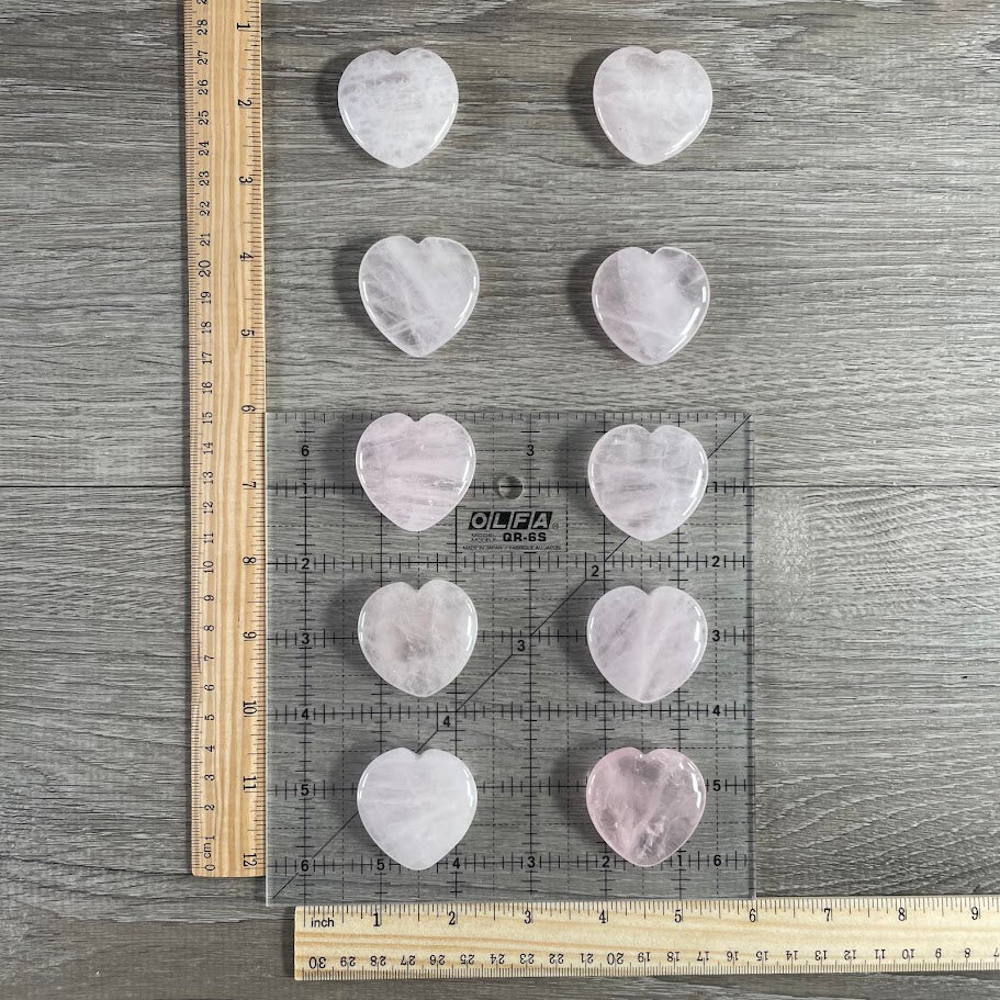 Rose Quartz Love Stone Heart – Buy in Bulk for Resale