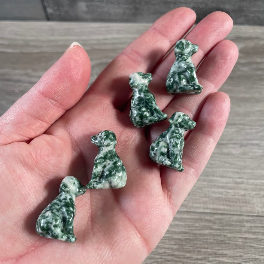 Tree Agate wholesale dog figurines for boutiques