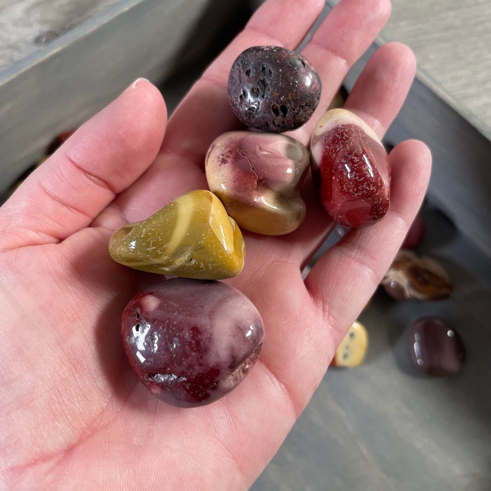 Mookaite Jasper Tumbled Stones – 1 Pound Lot Rock Shops