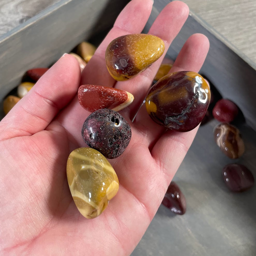 Mookaite Jasper Tumbled Stones – 1 Pound Lot Rock Shops
