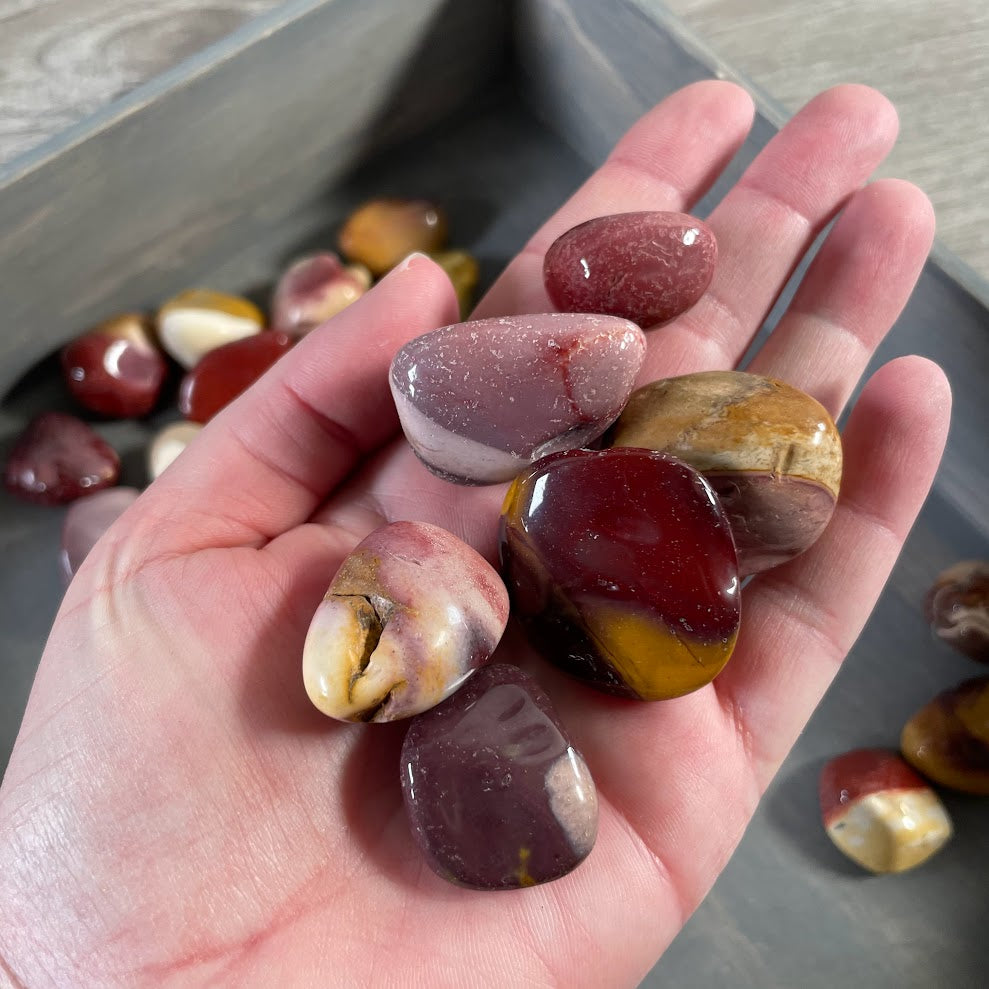 Mookaite Jasper Tumbled Stones – 1 Pound Lot Rock Shops