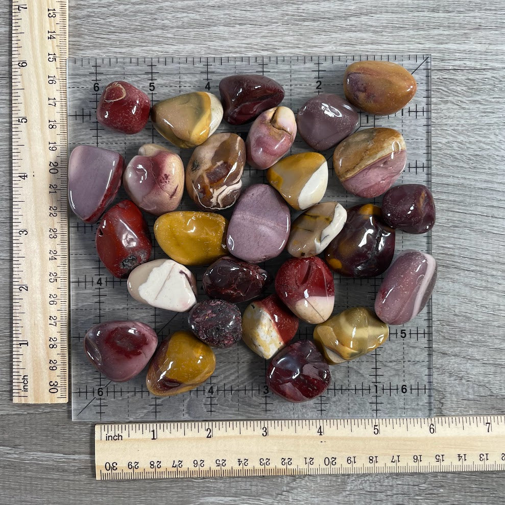 Mookaite Jasper Tumbled Stones – 1 Pound Lot Rock Shops