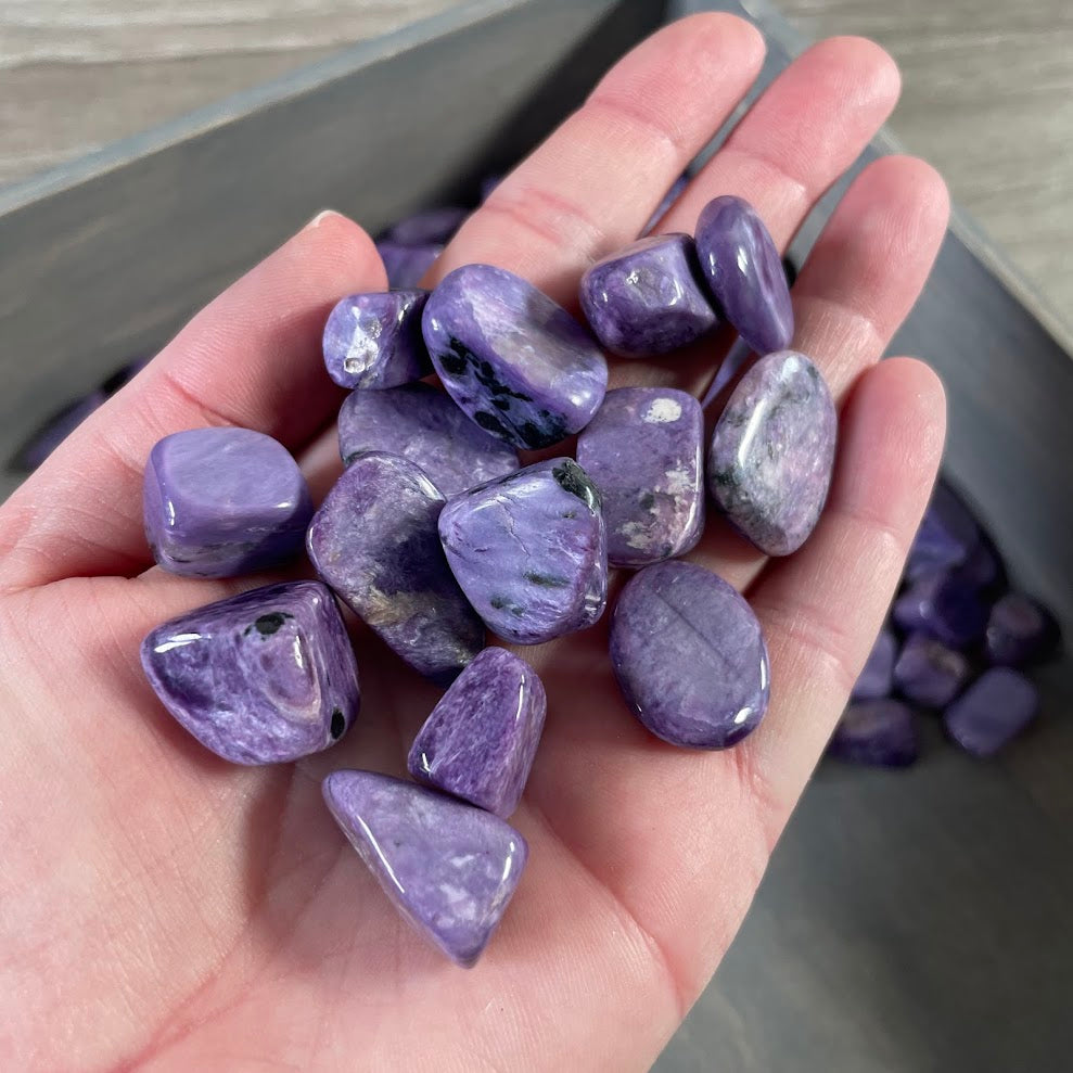 charoite stones 1 lb wholesale bulk purple gemstones