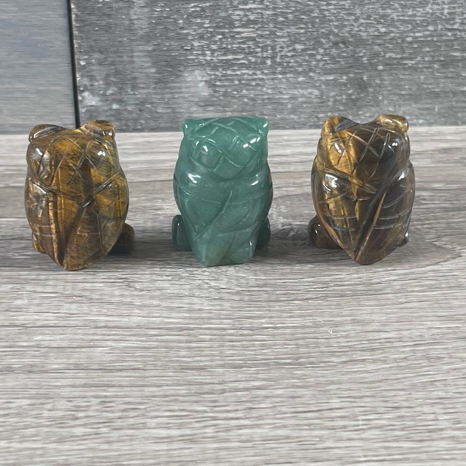 Gemstone Owl Figurine Medium - for Crystal Retailers