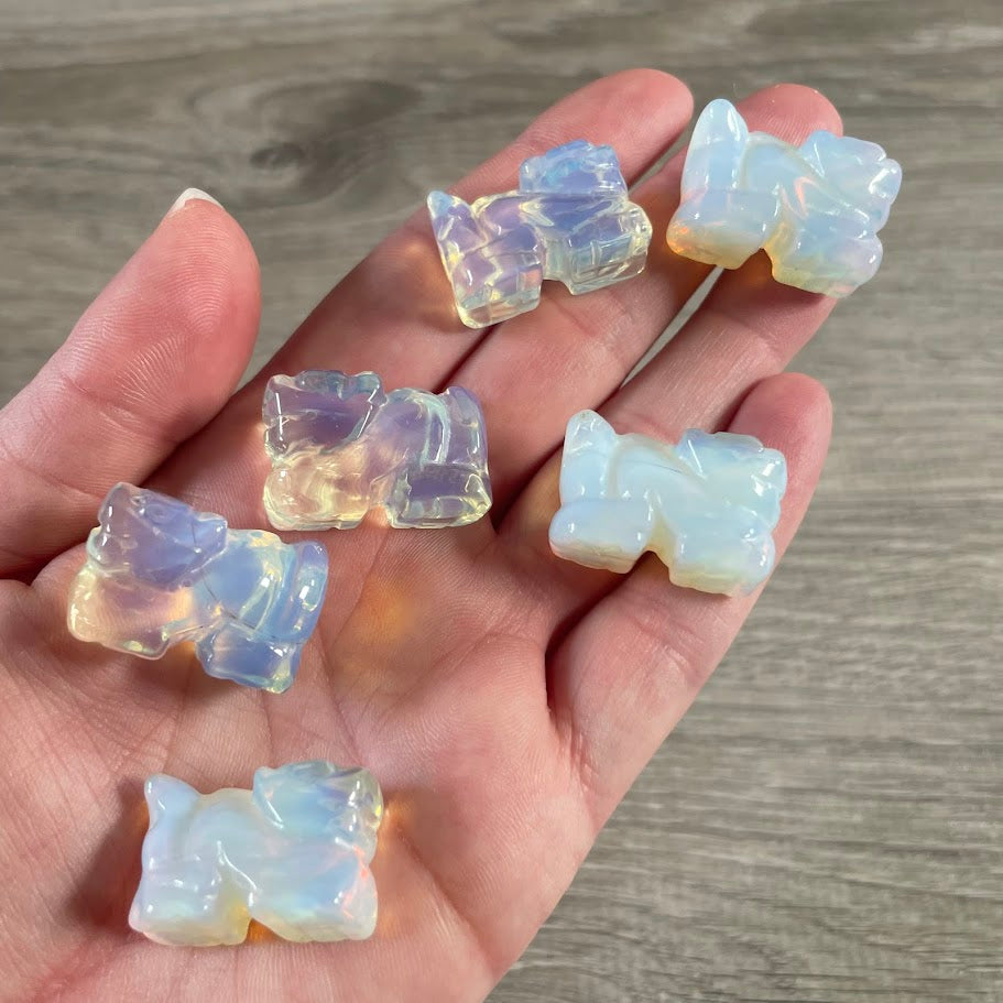 Gemstone Dragon Figurines – Small Assorted Crystal Statues for Wholesale