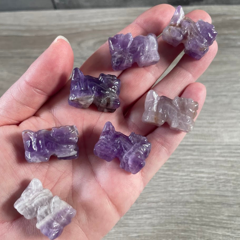 Gemstone Dragon Figurines – Small Assorted Crystal Statues for Wholesale