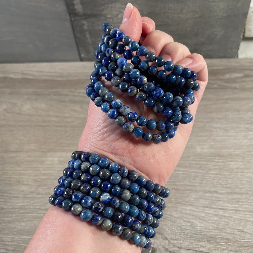 Gemstone Beaded Stretch Bracelets 6mm  – Bulk Jewelry