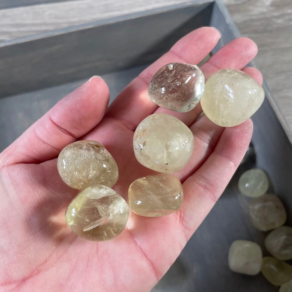 yellow tumbled stones wholesale crystal lot
