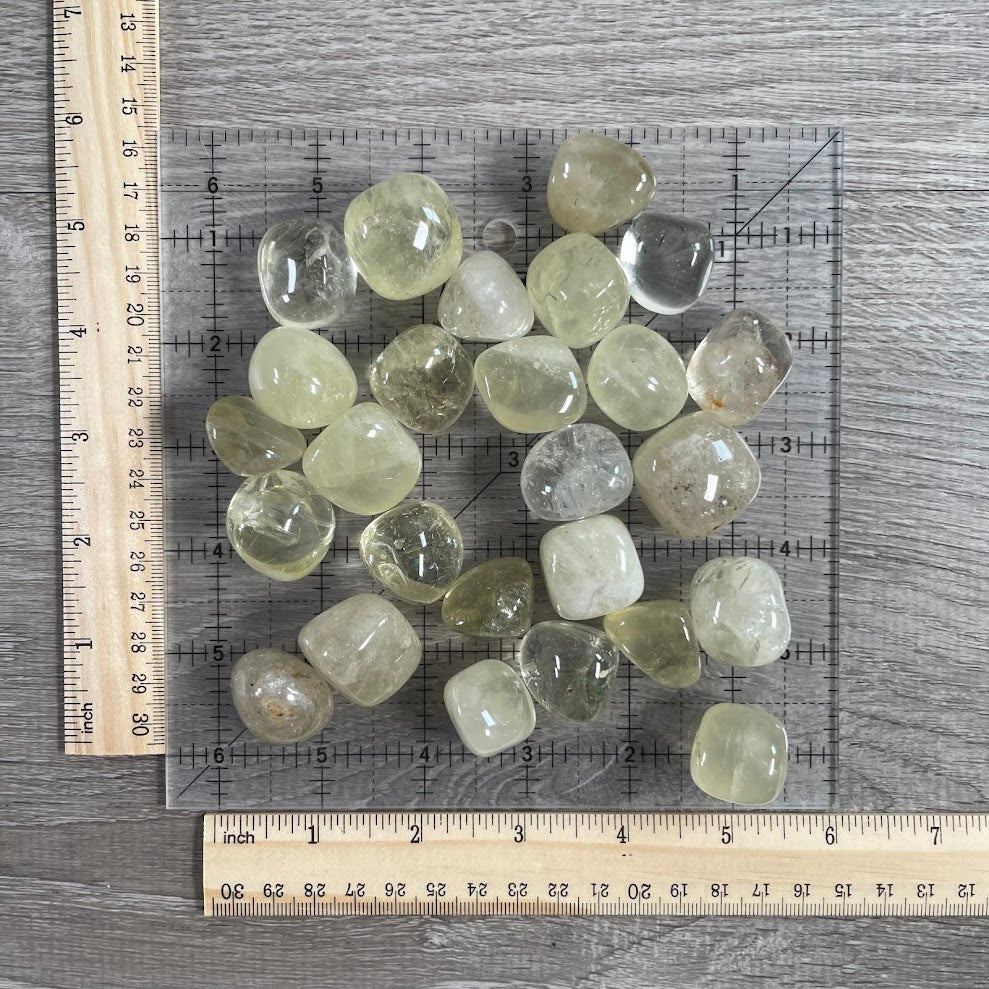 Lemon Citrine Medium Tumbled Stones 1 LB Bulk Lot – Yellow Healing Crystals